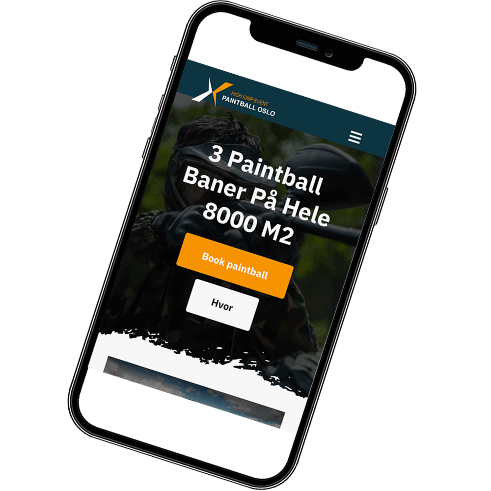 Paintball Oslo nettside prosjekt